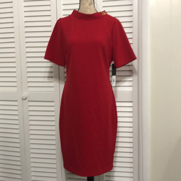 Badgley Mischka Dresses & Skirts - Badgley Mischka Red Midi Dress
